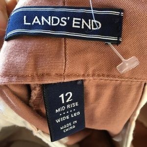 Lands' End Pants - LANDS ENDS WIDE LEG ROSE PANTS 12 Lands' End Pants - LANDS ENDS WIDE LEG ROSE PANTS 12